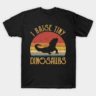 I Raise Tiny Dinosaurs Cute Bearded Dragon Lover T-Shirt